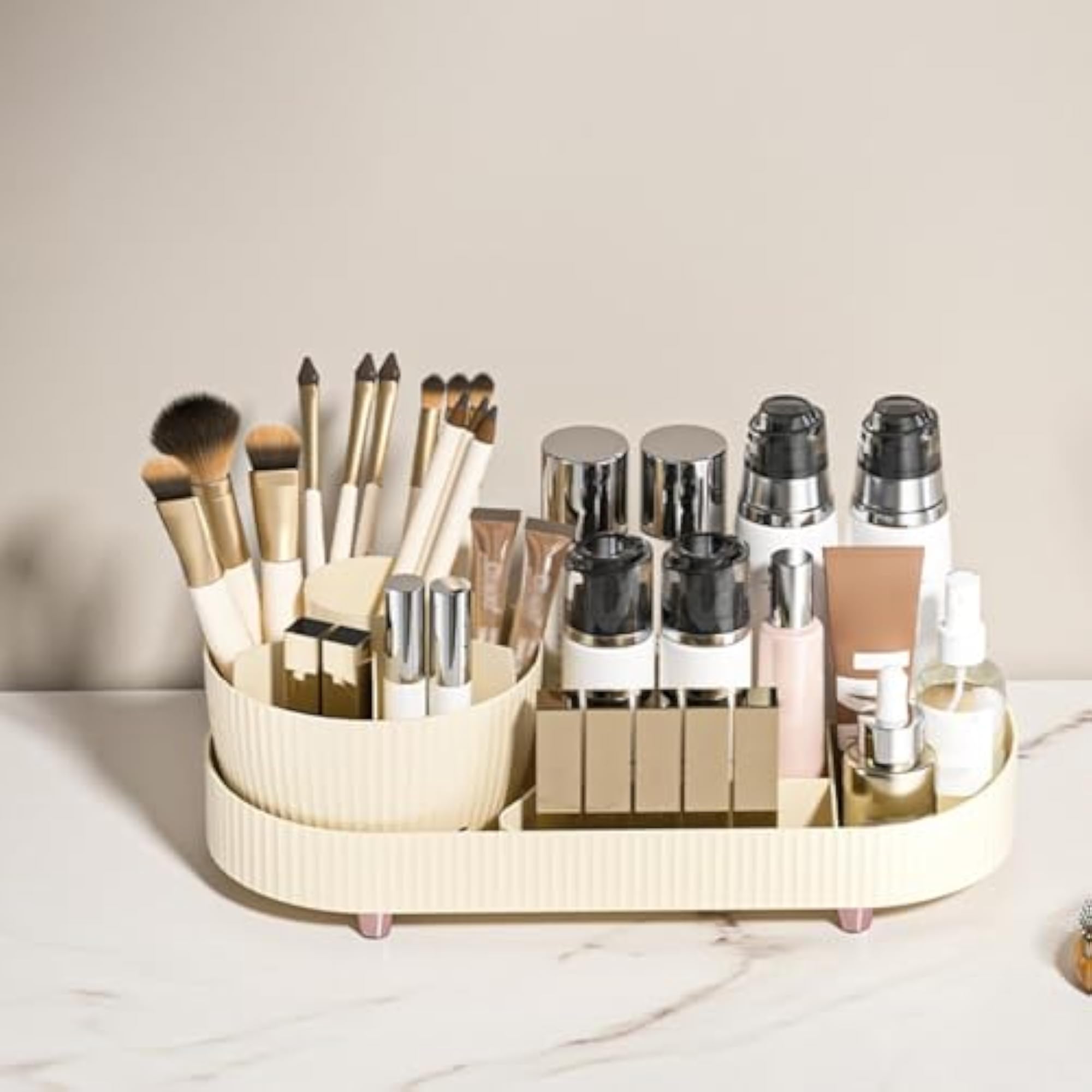 360° Rotating Makeup Organizer Storage Container